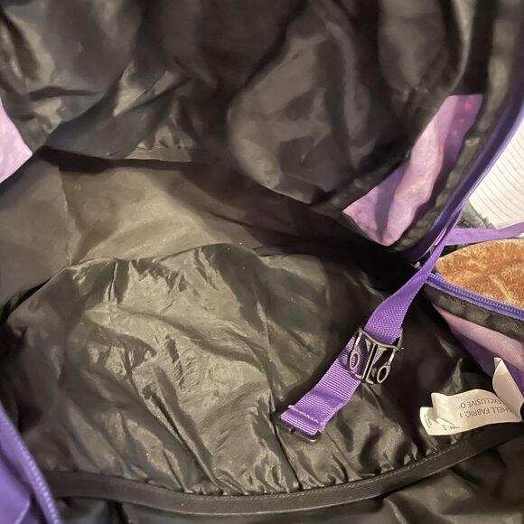 Adidas Black Purple Pink Bat Bag. Several Pockets. Excellent Used Condition - Picture 13 of 15